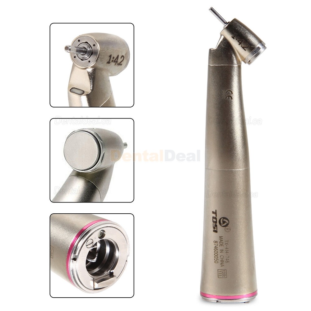 TOSI TX-414-746 Dental 1:4.2 Speed Increasing LED Contra Angle Handpiece